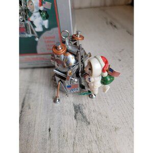 Enesco one‎ small step vintage ornament Xmas moon landing Mouse